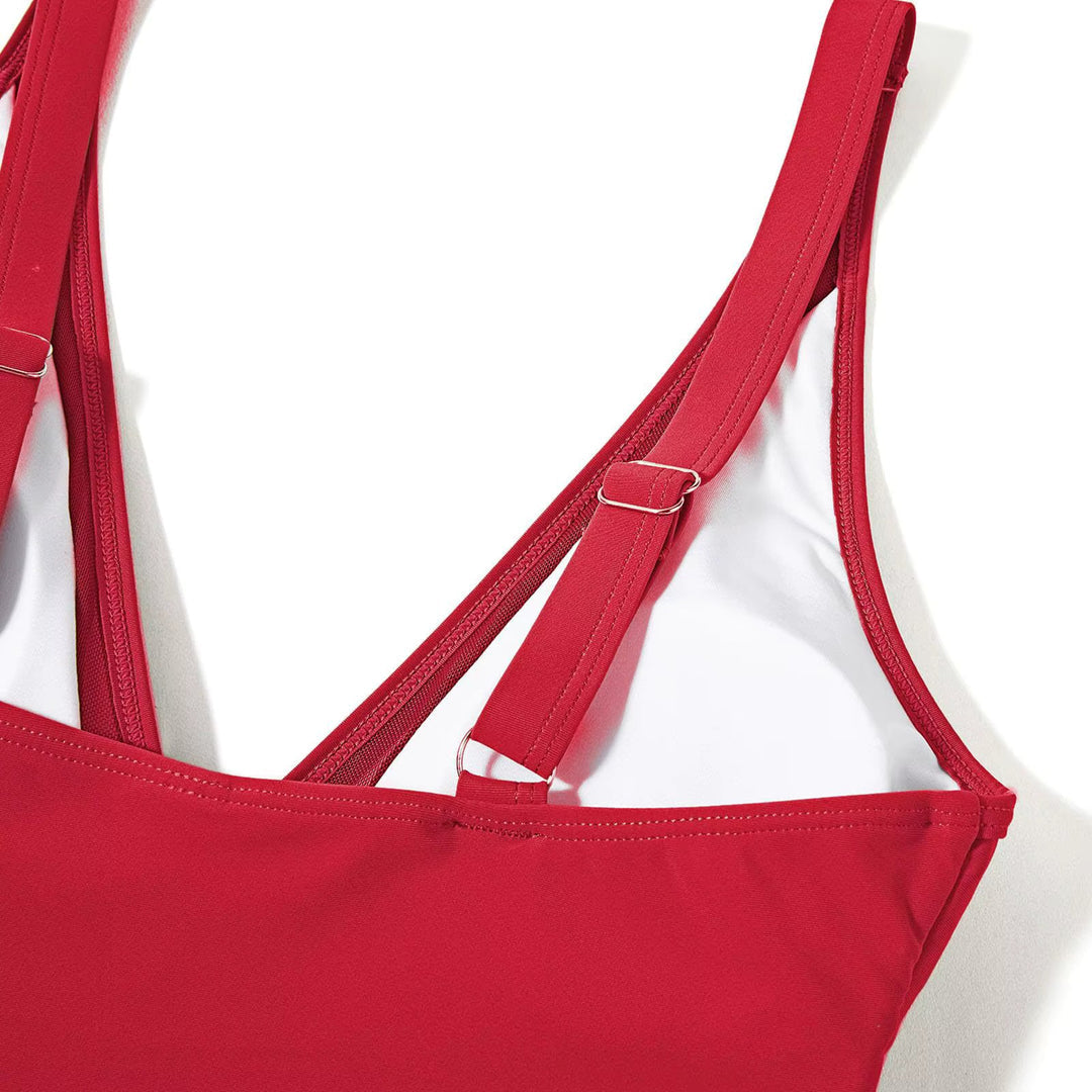 Seravelle | Damski jednoczęściowy strój kąpielowy z siateczkowym panelem