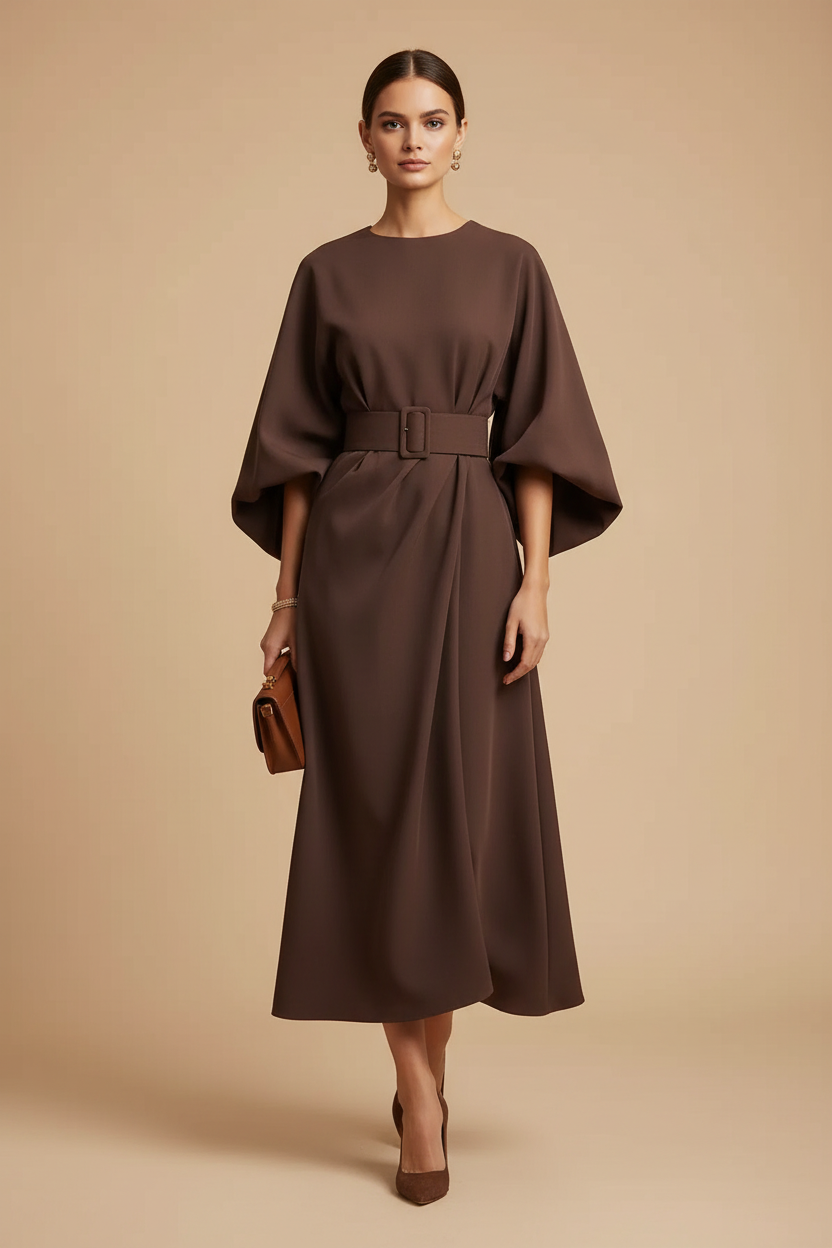 Avenja Brown Dress