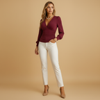 Avenja Burgundy Blouse