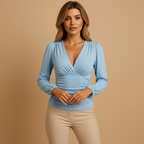 Avenja Light Blue Blouse