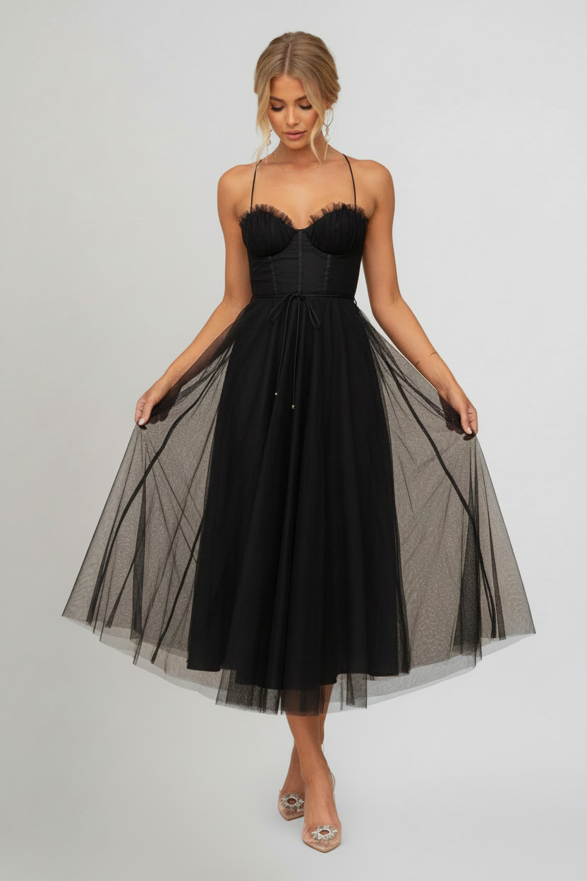 Black Tulle Dress