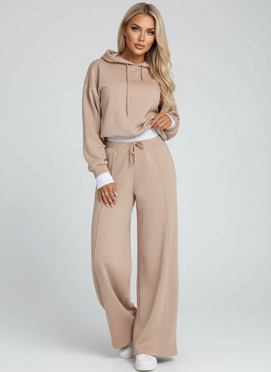 Damski Zestaw Dresowy - Beige