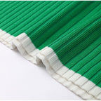 Elvaris | Dzianinowy komplet z krótkim swetrem i spodniami z szeroką nogawką