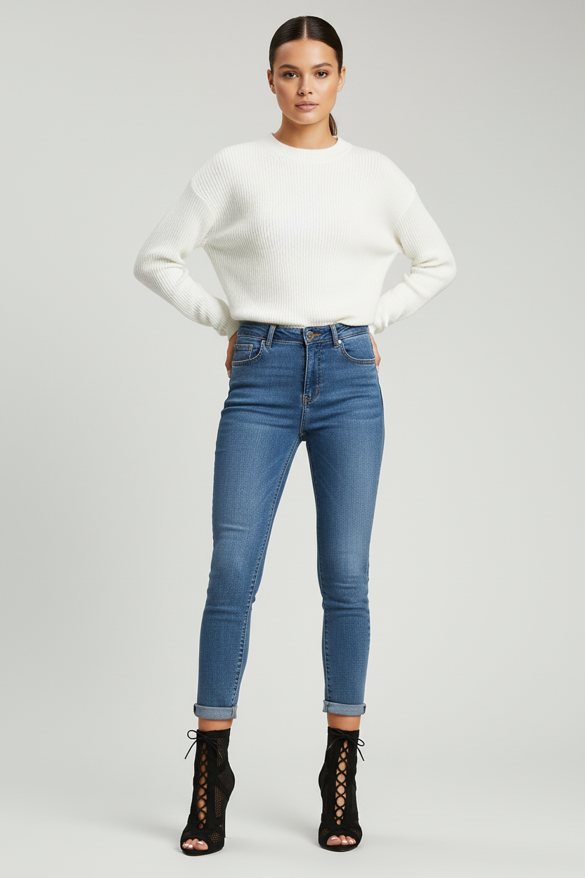 Studio photo with model