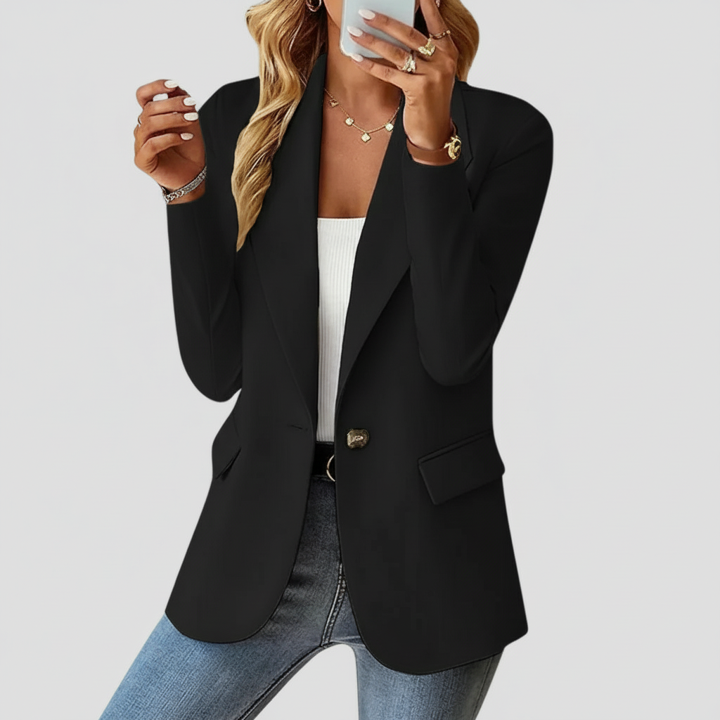 Zwarte blazer studio